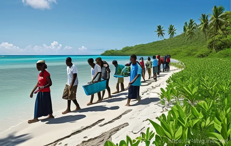 세인트빈센트 그레나딘에서 발생한 자연재해 역사 - **Prompt 2: Hurricane Beryl's Legacy of Resilience**
    A vibrant scene depicting the ongoing recov...